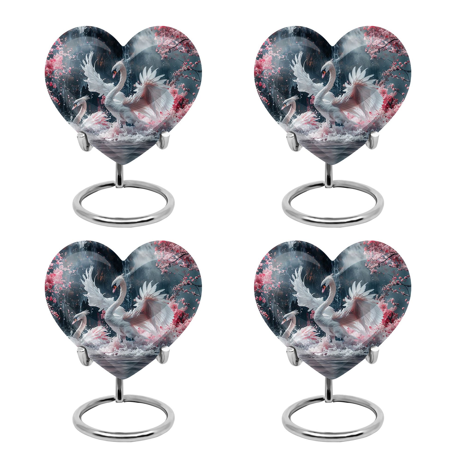 White Swan Funeral Urn - Large Urns For Human Ashes Adult Female