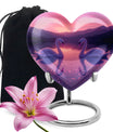 Pink Couple Swan Urn – Elegant Memorial Cremation Urn For Couple Ashes