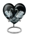 Double Swan Cremation Urns For Human Ashes - Memorial Urn for Mom and Dad
