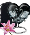 Double Swan Cremation Urns For Human Ashes - Memorial Urn for Mom and Dad