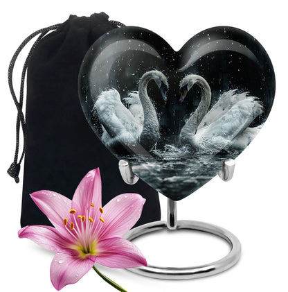 Personalized Bird Cremation Urn for Mom - 10-inch, 200 cu in - Yatskia