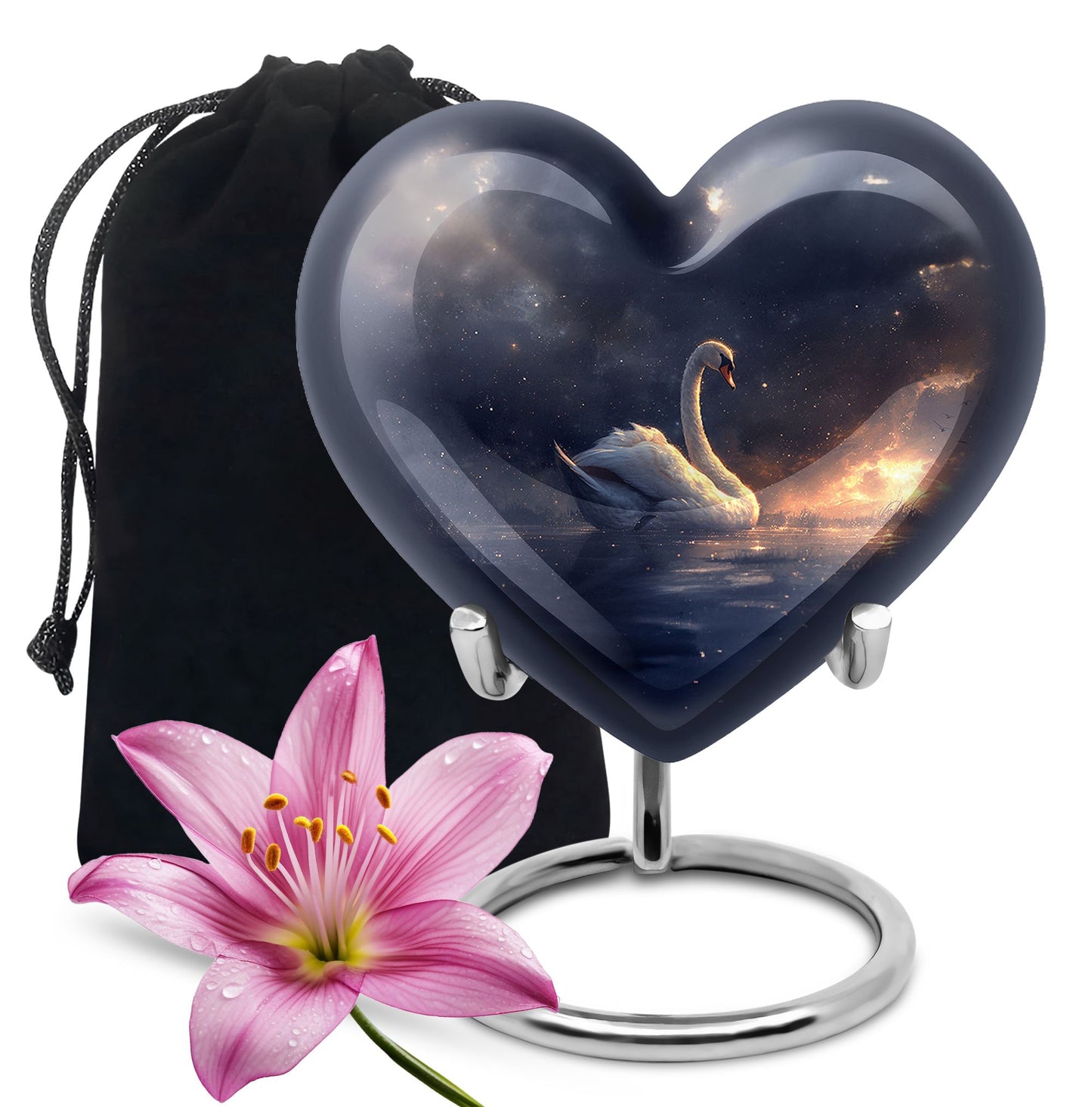 Personalized Bird Cremation Urn for Women - 10-inch, 200 cu in - Yatskia