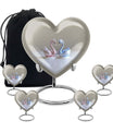 Duo Swan Keepsake Cremation Urn For Human Ashes - Mini Urns For Ashes