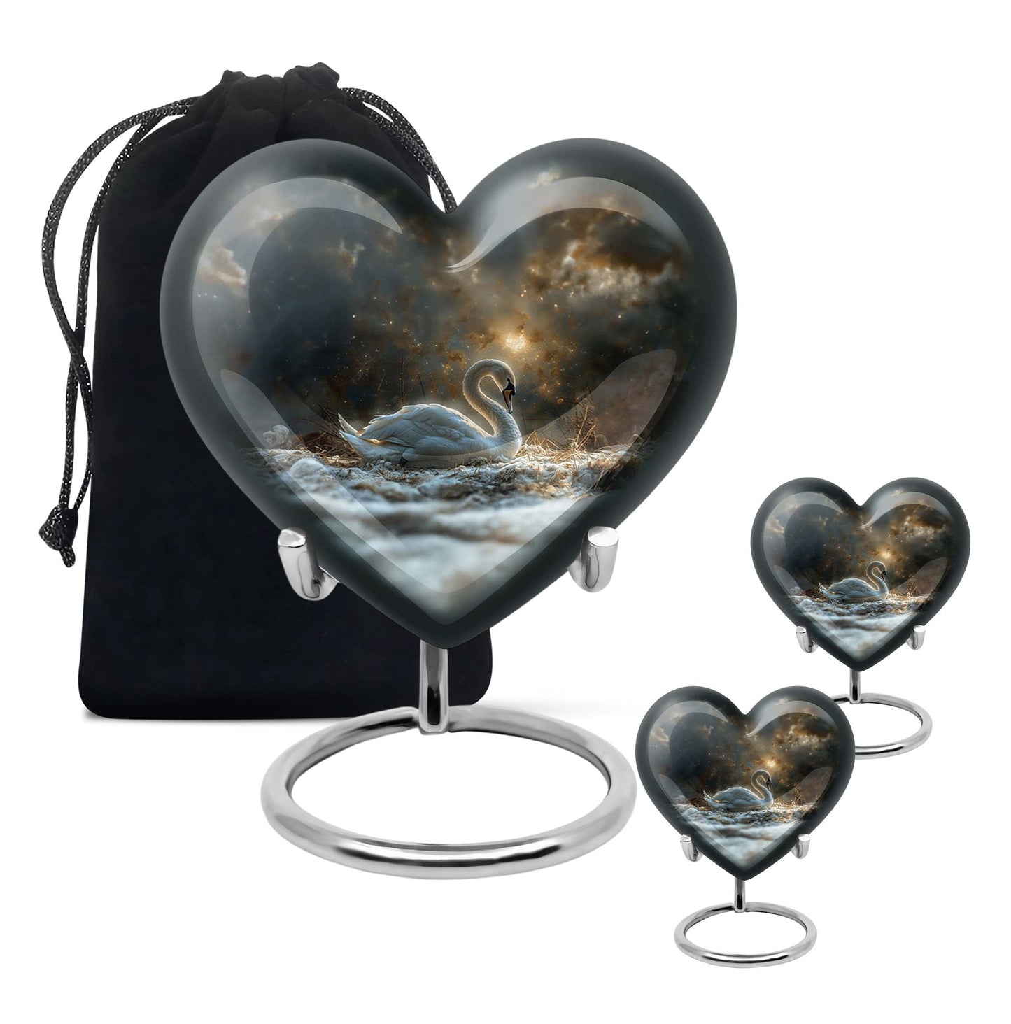 Personalized Bird Cremation Urn for Adults - 10-inch, 200 cu in - Yatskia