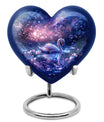Purple Swan Cremation Urn for Human Ashes - Large Urns For Female & Male