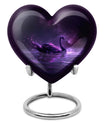 Purple Swan Cremation Urns For Human Ashes - Funeral Urns For Ashes