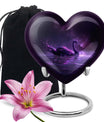 Purple Swan Cremation Urns For Human Ashes - Funeral Urns For Ashes