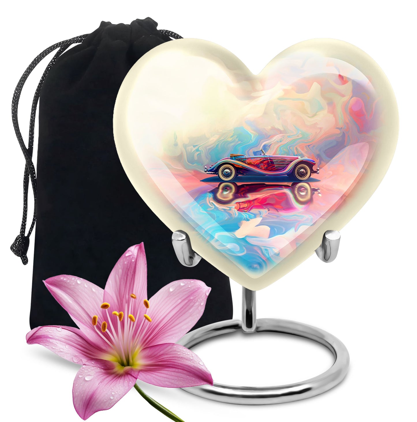 Personalized Car Cremation Urn for Human Ashes - 10-inch, 200 cu in - Yatskia