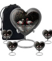 Swan Pair Cremation Urns For Human Ashes - Funeral Urns For Adult