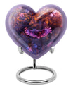 Purple Owl Cremation Urn for Human Ashes - Memorial Urn for Burial