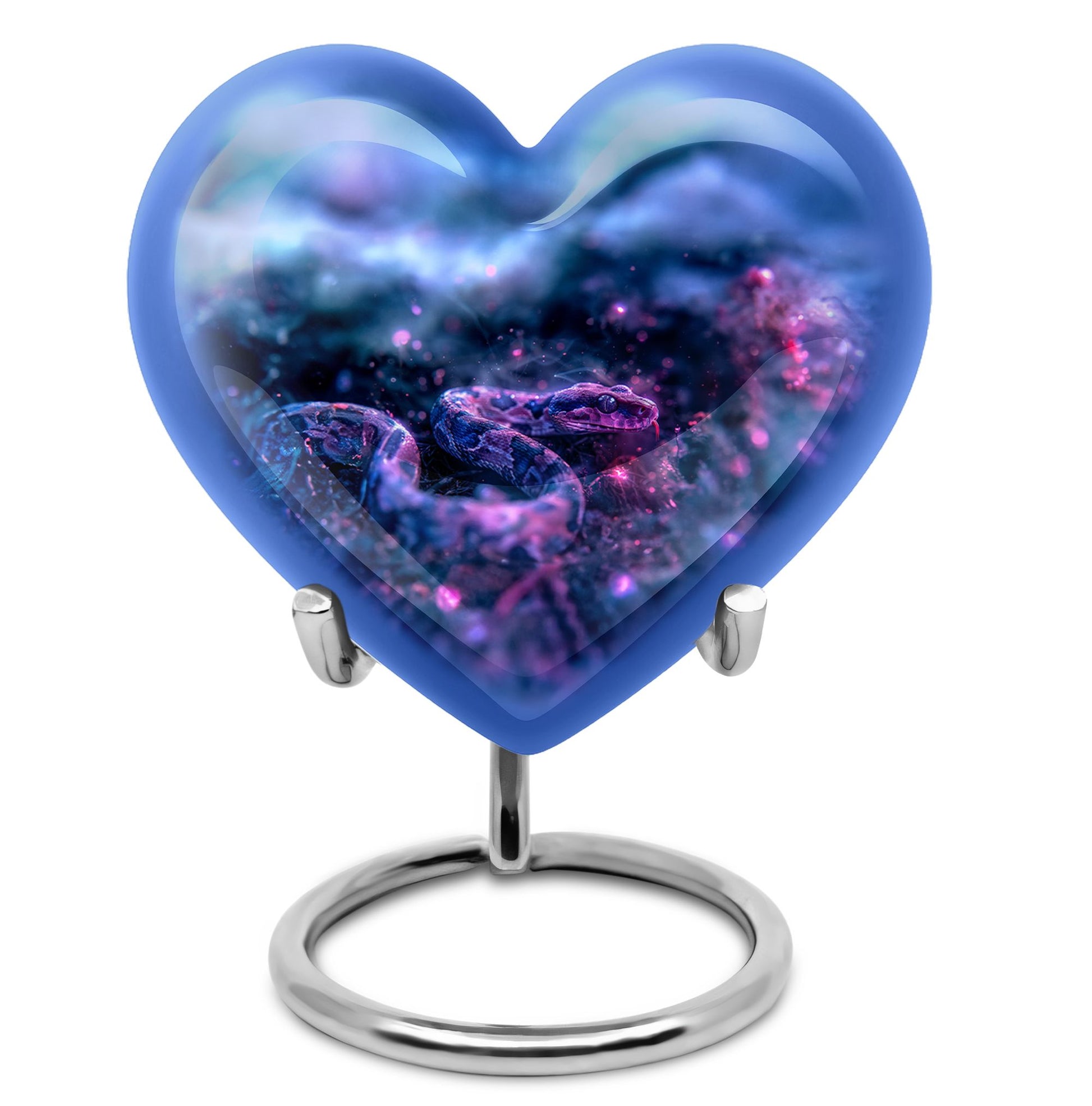 Mystic Blue Snake Cremation Urns For Human Ashes - Funeral Urns For Ashes