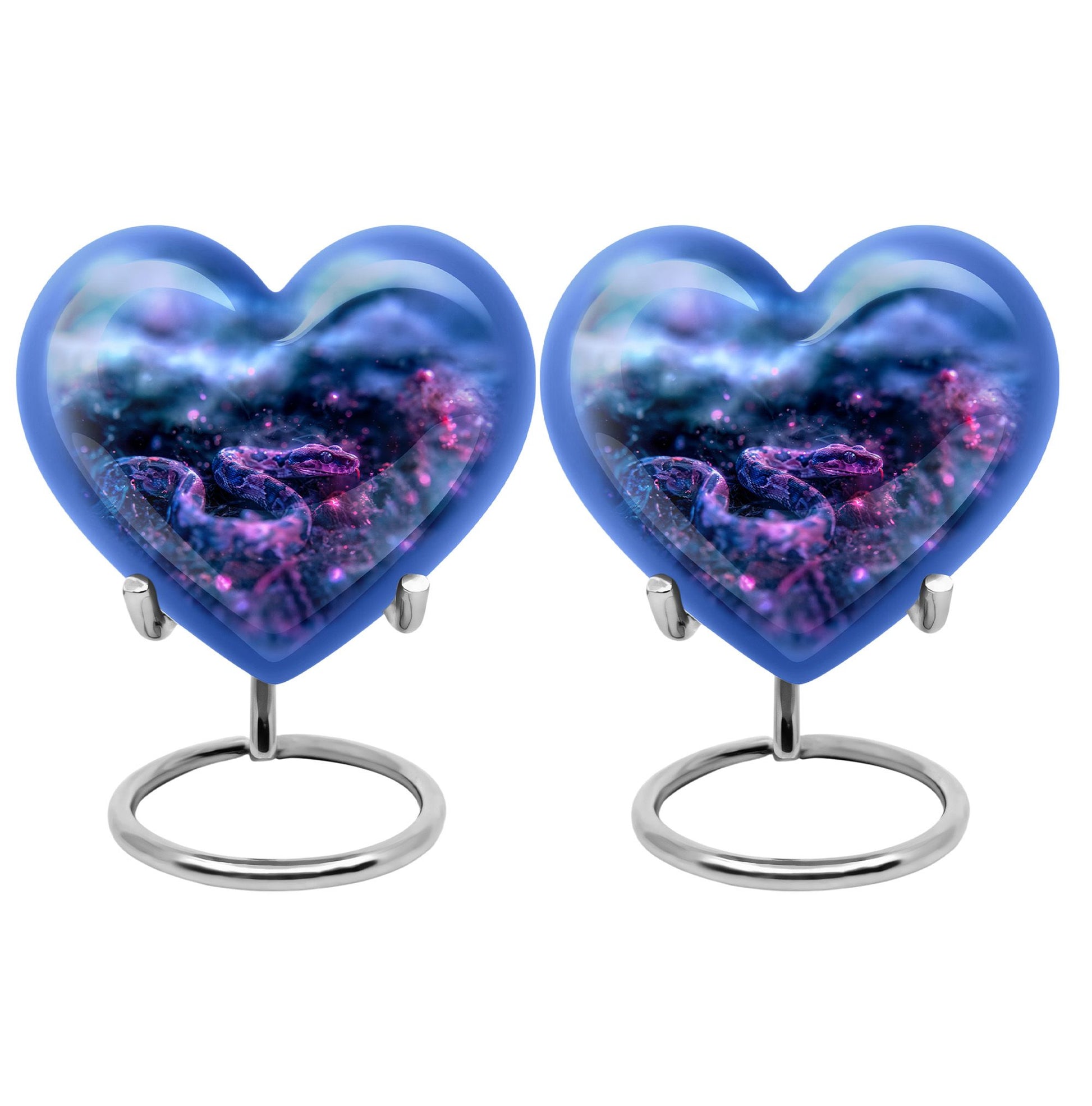 Mystic Blue Snake Cremation Urns For Human Ashes - Funeral Urns For Ashes