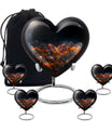 Sparkling Fiery Butterfly Urns for Mom - Large Butterfly Cremation Urns