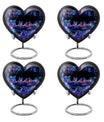 Neon Butterfly Nebula Black Urns - Butterfly Urns For Memorial