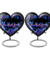 Neon Butterfly Nebula Black Urns - Butterfly Urns For Memorial