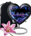 Neon Butterfly Nebula Black Urns - Butterfly Urns For Memorial