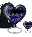 Neon Butterfly Nebula Black Urns - Butterfly Urns For Memorial