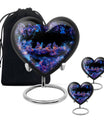 Neon Butterfly Nebula Black Urns - Butterfly Urns For Memorial