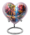 Beautiful Forest Cremation Urn - Large Decorative Urn For Human Ashes