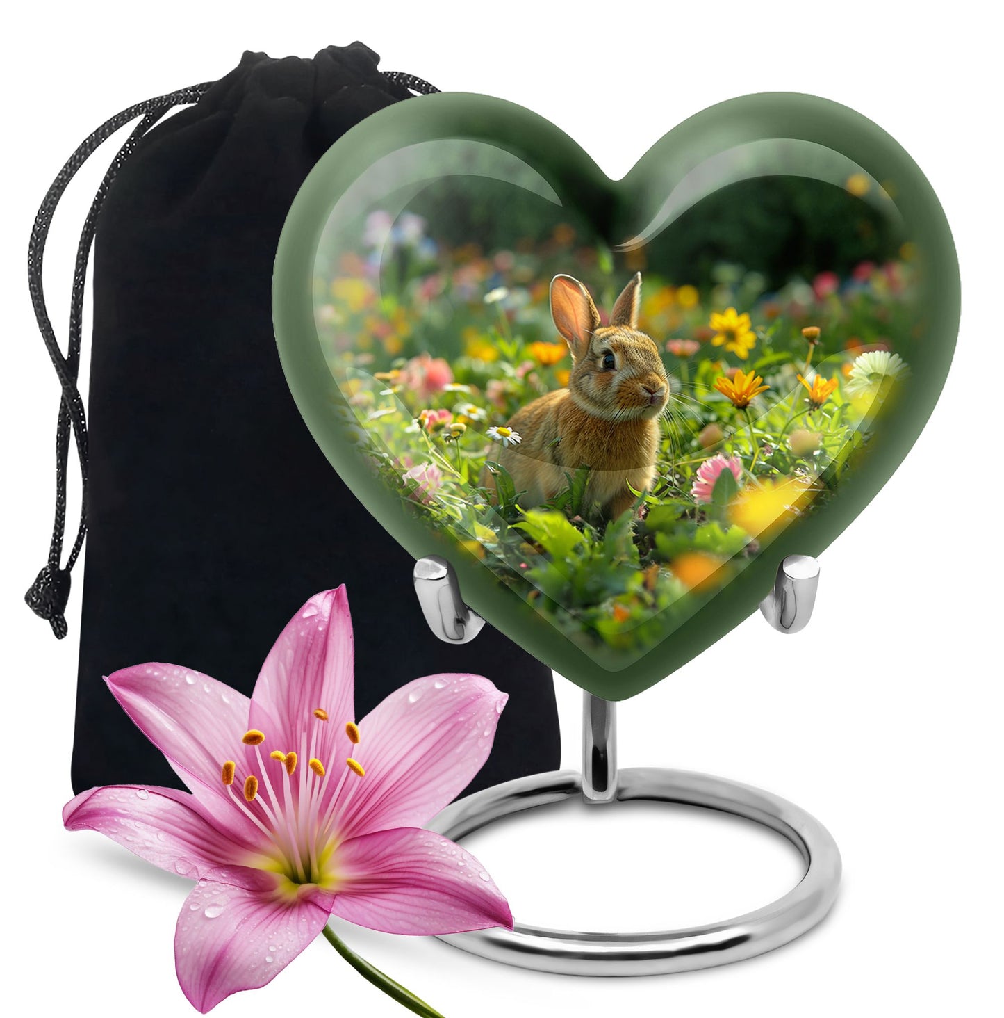 Personalized Pet Keepsake Urn for Pet Ashes - 10-inch, 200 cu in - Yatskia