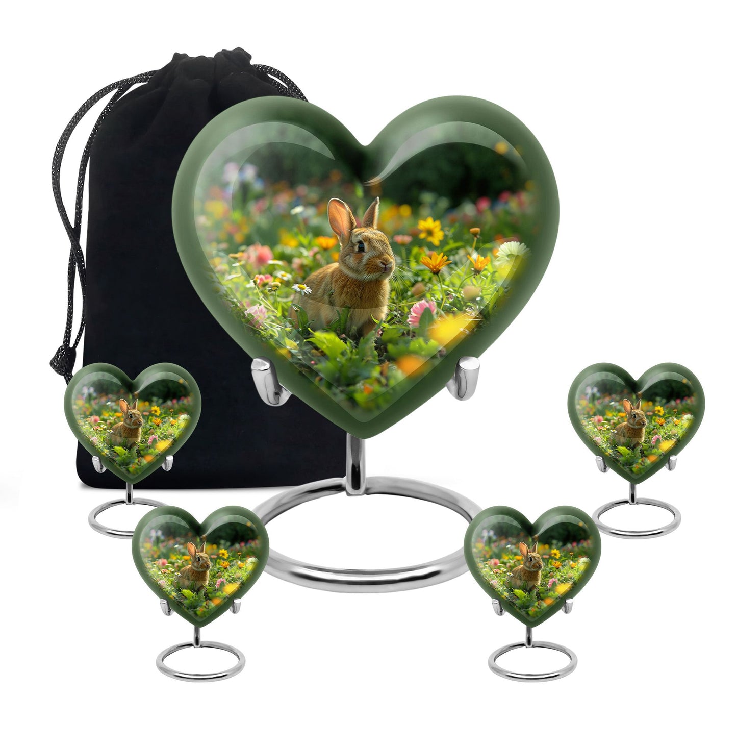 Personalized Pet Keepsake Urn for Pet Ashes - 10-inch, 200 cu in - Yatskia