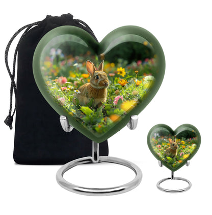 Personalized Pet Keepsake Urn for Pet Ashes - 10-inch, 200 cu in - Yatskia