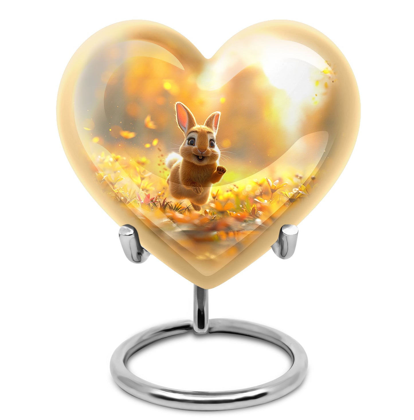 Personalized Rabbit Cremation Urn for Pet Ashes - 10-inch, 200 cu in - Yatskia