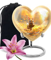 Golden Bunny Cremation Urns For Human Ashes For Mom and Dad