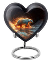 Fierce Polar Bear Urn - Bear Funeral Large Cremation Urns For Ashes
