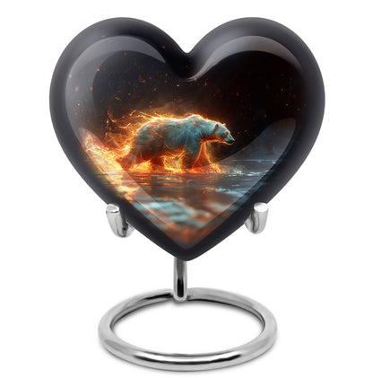 Personalized Bear Cremation Urn for Human Ashes - 10-inch, 200 cu in - Yatskia