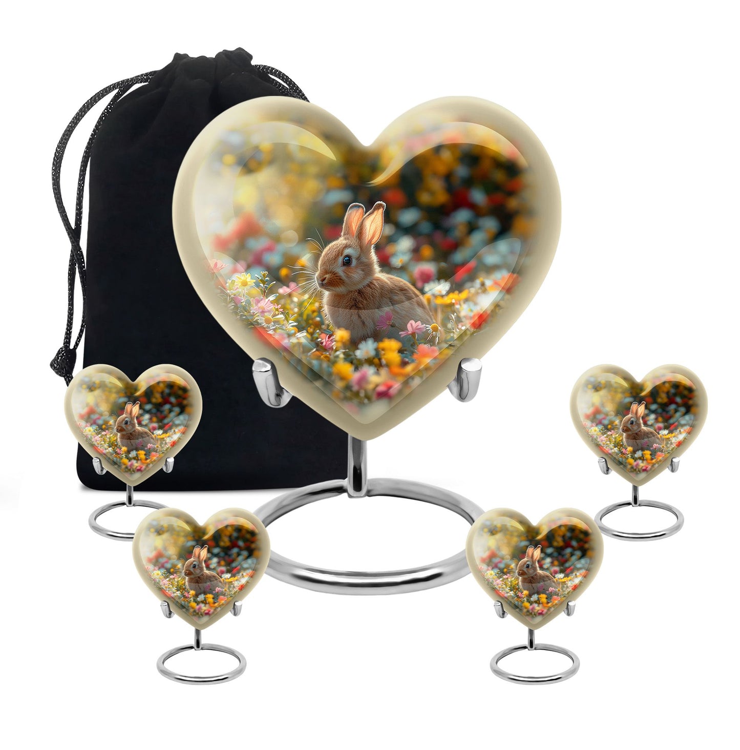Personalized Rabbit Cremation Urn for Pet Ashes - 10-inch, 200 cu in - Yatskia