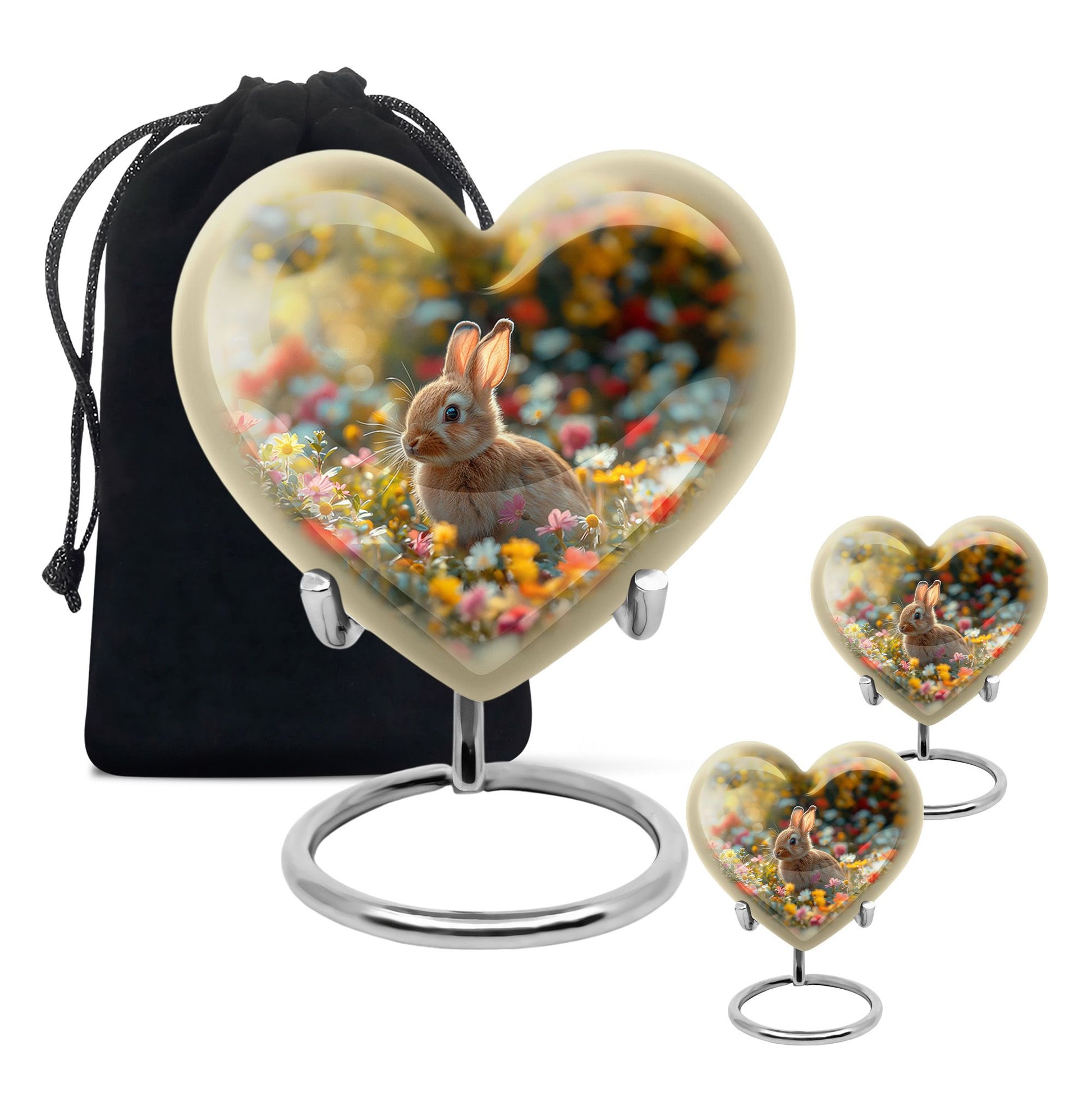 Bunny Engravable Urns For Human Ashes - Rabbit Large Cremation Urns