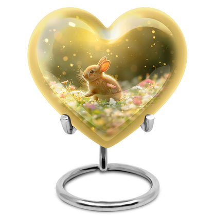 Personalized Rabbit Memorial Urn for Pet Ashes - 10-inch, 200 cu in - Yatskia