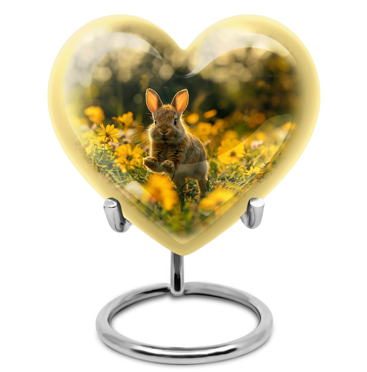 Personalized Rabbit Cremation Urn for Pet Ashes - 10-inch, 200 cu in - Yatskia