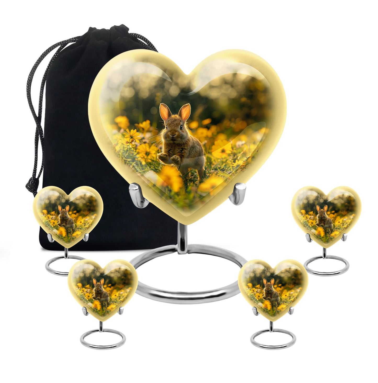 Personalized Rabbit Cremation Urn for Pet Ashes - 10-inch, 200 cu in - Yatskia