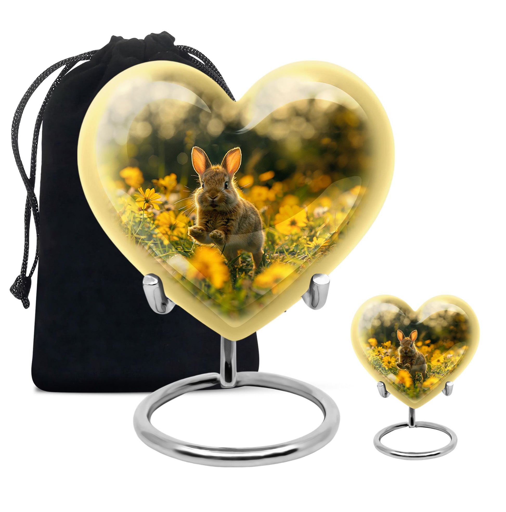 Bunny Rabbit Urn For Cremation - Rabbit Funeral Large Urns For Ashes