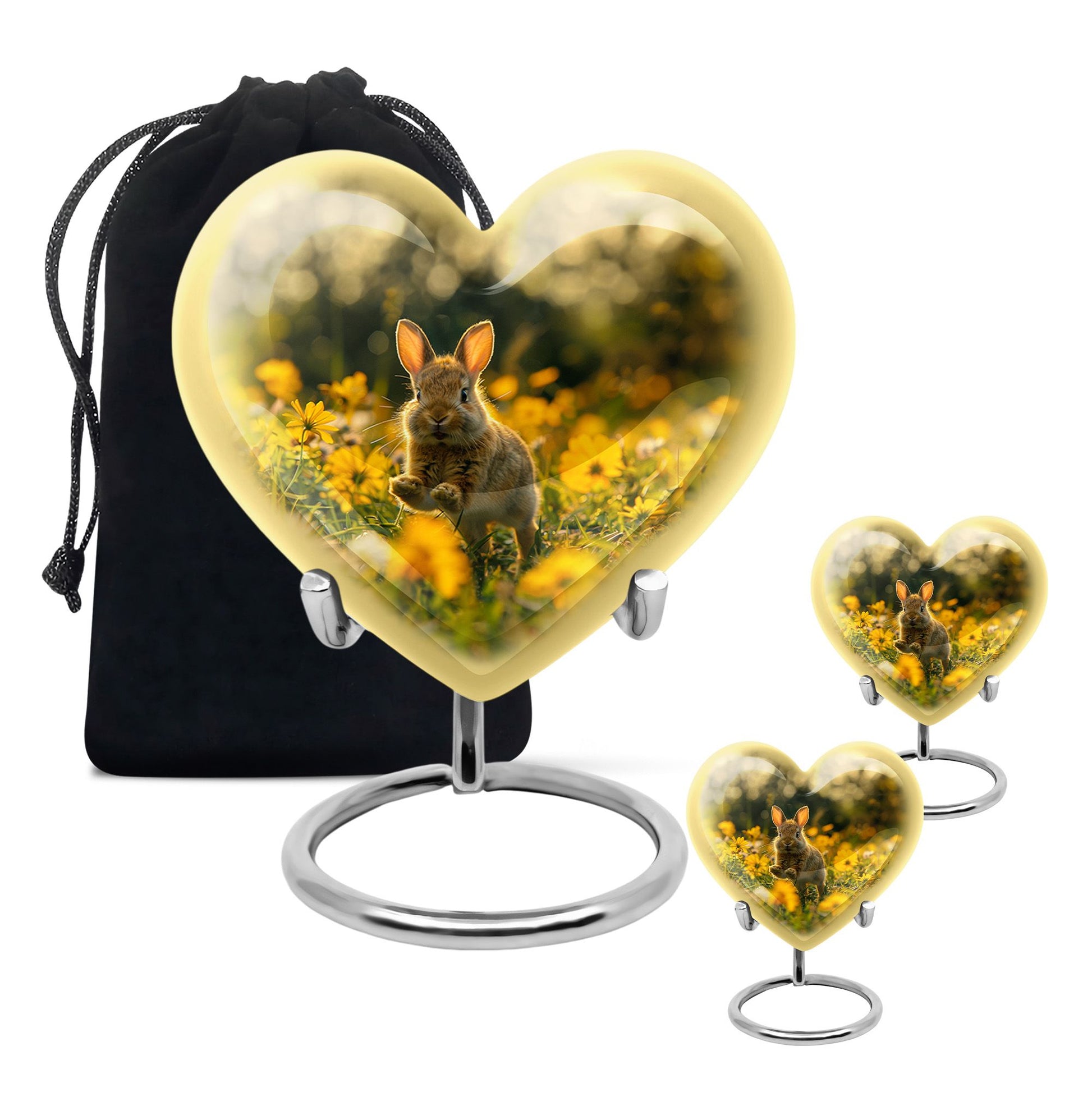 Bunny Rabbit Urn For Cremation - Rabbit Funeral Large Urns For Ashes