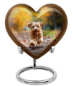 terrier Frolic Dog Memorial Urn - Dog Urns Funeral Large Cremation Urns