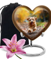 terrier Frolic Dog Memorial Urn - Dog Urns Funeral Large Cremation Urns