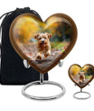 terrier Frolic Dog Memorial Urn - Dog Urns Funeral Large Cremation Urns