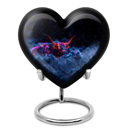 Personalized Bull Cremation Urn for Men - 10-inch, 200 cu in - Yatskia