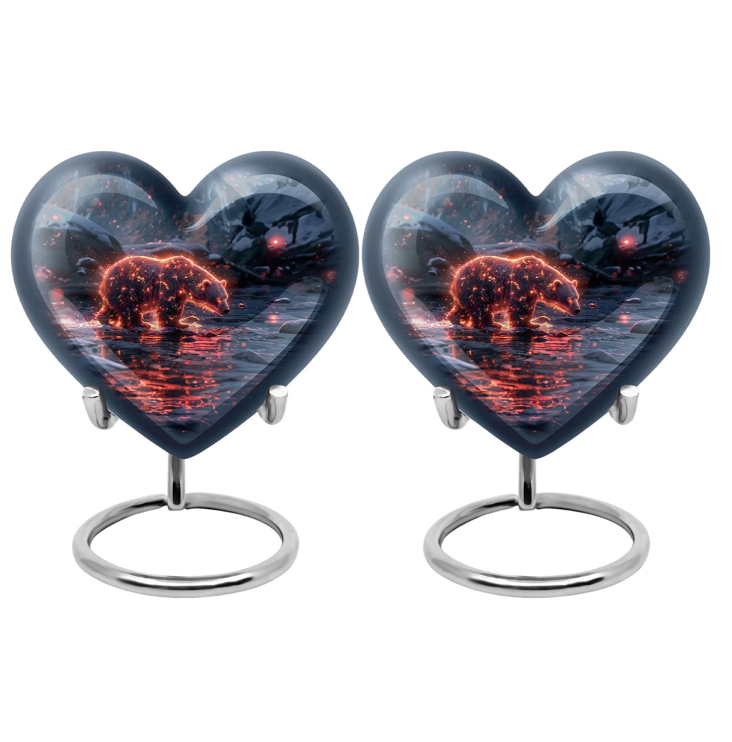 Personalized Bear Cremation Urn for Human Ashes - 10-inch, 200 cu in - Yatskia