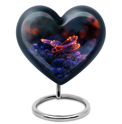 Personalized Dragonfly Cremation Urn for Men - 10-inch, 200 cu in - Yatskia