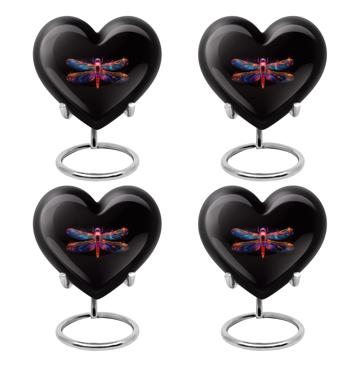 Personalized Dragonfly Cremation Urn for Women - 10-inch, 200 cu in - Yatskia