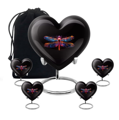 Personalized Dragonfly Cremation Urn for Women - 10-inch, 200 cu in - Yatskia