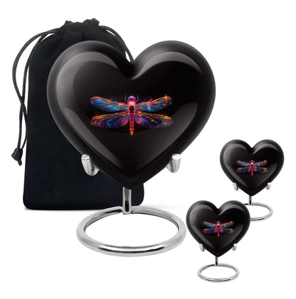 Personalized Dragonfly Cremation Urn for Women - 10-inch, 200 cu in - Yatskia