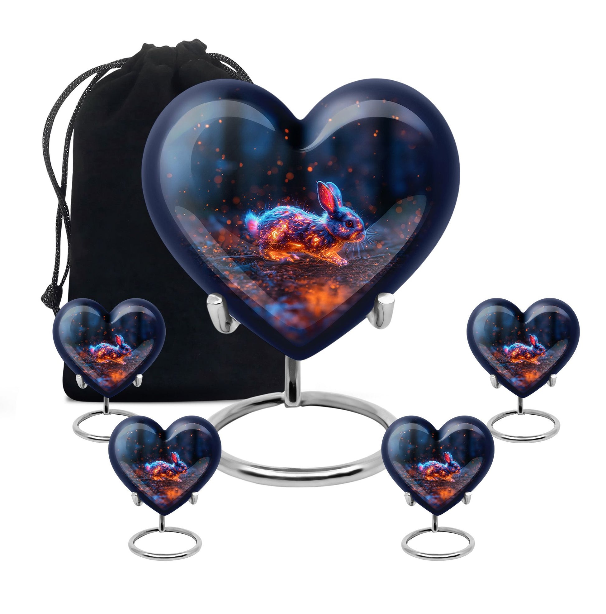 Fierce Bunny Rabbit Urn - Rabbit Funeral Cremation Urn For Ashes