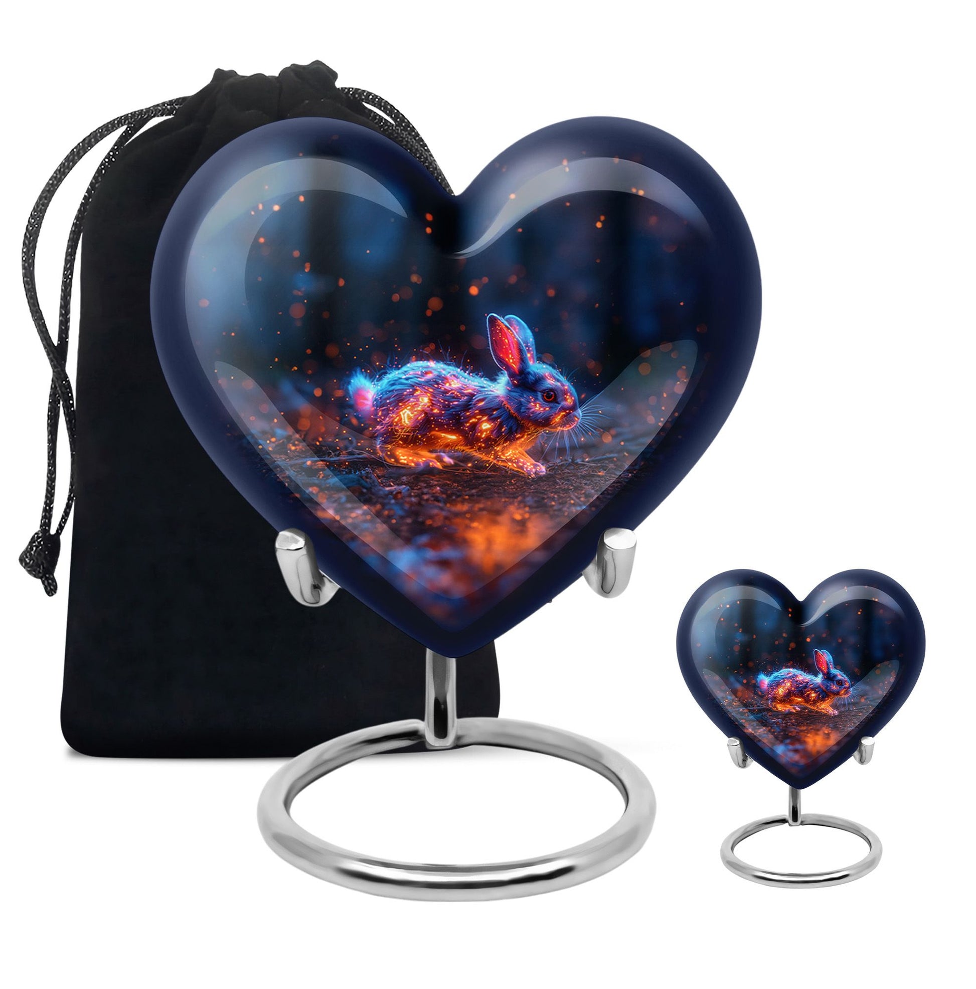 Fierce Bunny Rabbit Urn - Rabbit Funeral Cremation Urn For Ashes