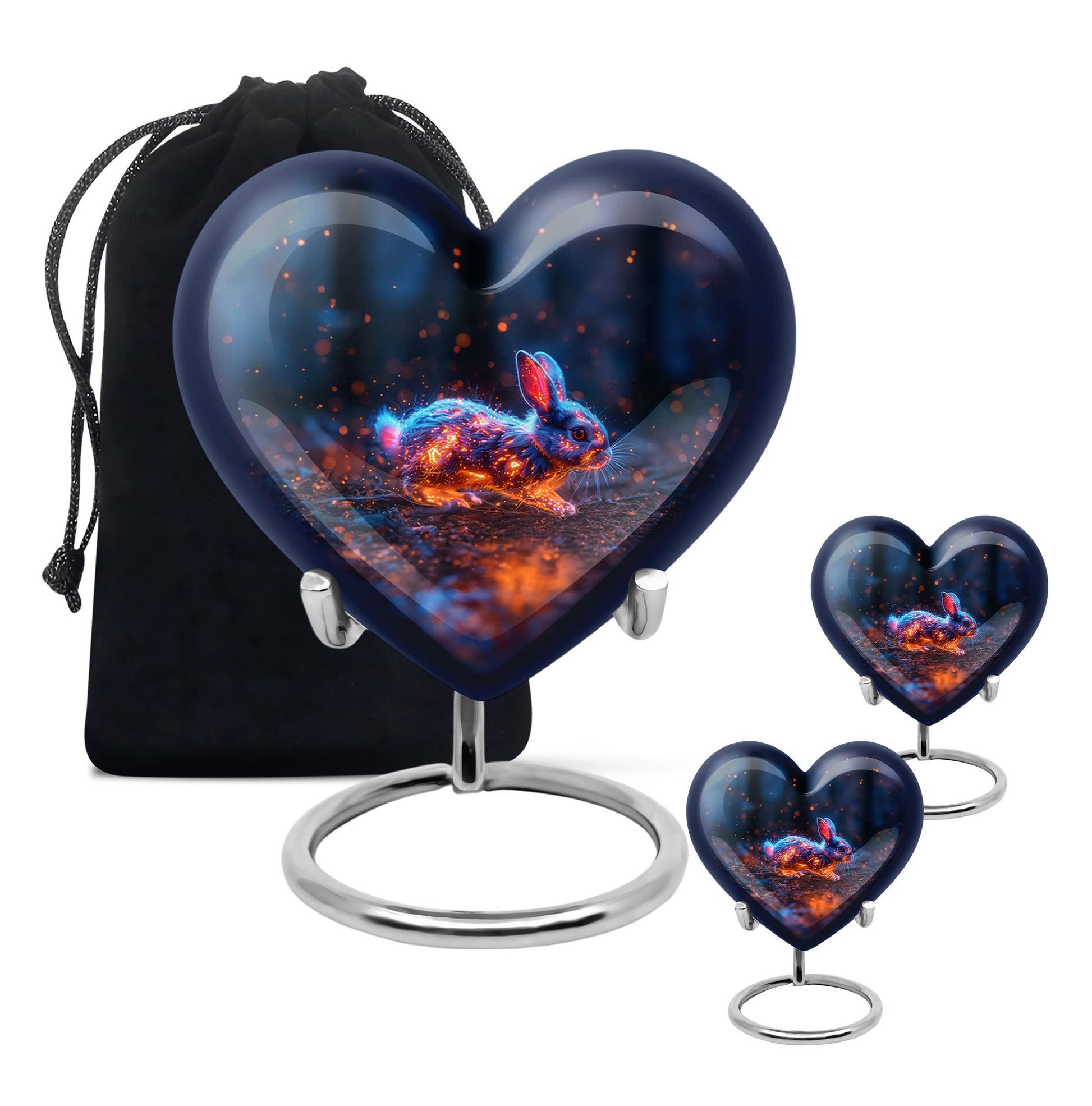 Fierce Bunny Rabbit Urn - Rabbit Funeral Cremation Urn For Ashes