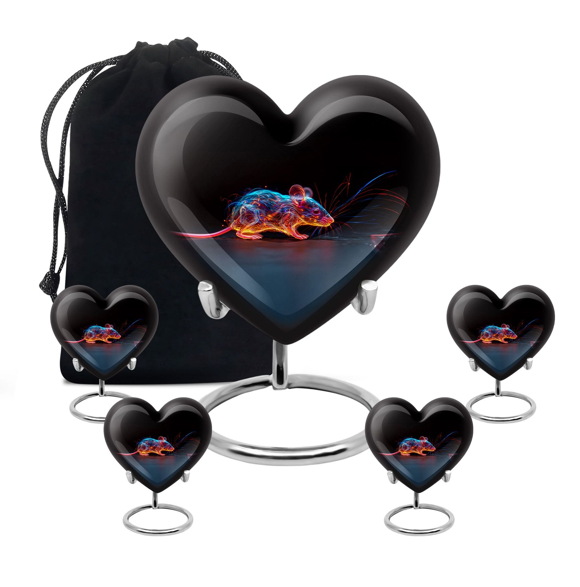 Cosmic Mouse Urn For Memorial - Rat Cremation Ashes Urn For Funeral